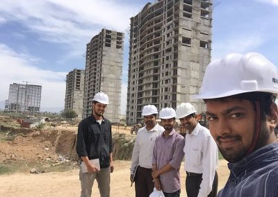 Novade team on site in India
